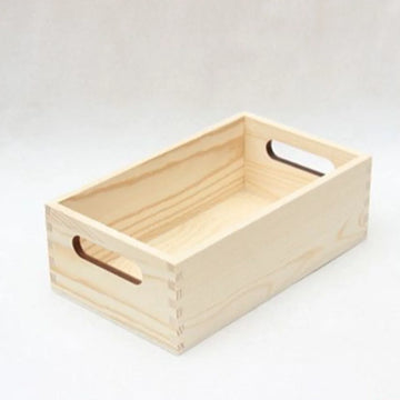 boîte rangement bois naturel minimaliste poignées intégrées rangement divers cuisine
