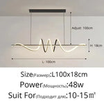 lampe suspendue moderne spirale blanc noir contemporaine télécommande trois modes lumière