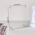 cadre photo transparent moderne clips accessoire photocard cd postales
