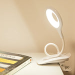 lampe moderne led pinces charge batterie lithium tactile blanc flexible