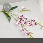 Bouquet artificiel moderne fleurs simples feuilles vertes blanc violet rose rouge vert intérieur