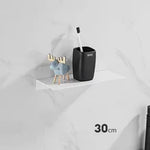 étagère murale adhésive aluminium moderne solo noir 30 40 50 60 cm