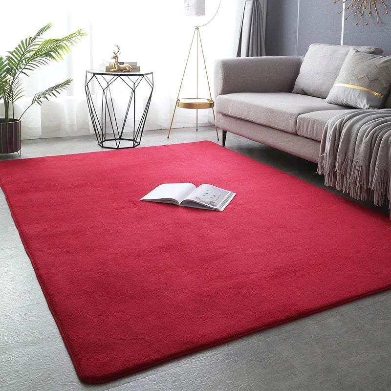 Tapis doux chambre moderne