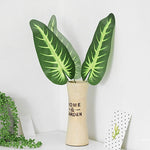 feuilles artificielles vertes modernes tringles vases céramique métal decorationextérieur