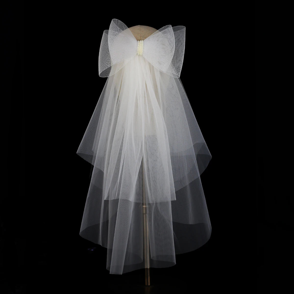voile mariée blanc tulle multicouche élégant bride semi transparent classique fixe cheveux
