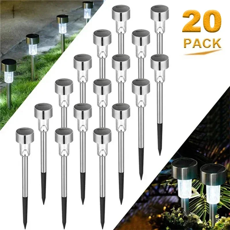 lumière solaire jardin argentée moderne autonome ip44 abs decorationextérieurvacances