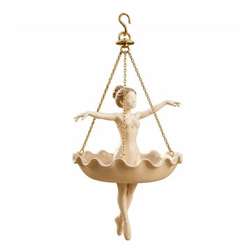 plantes suspendues ballerine tutu chaines decoratives jardin exterieur intérieur arrosoir lierre