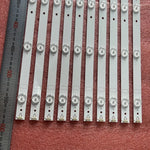 bandes led blanc modernes connecteurs fixations aluminium lisses opaques variées longueurs téléviseur