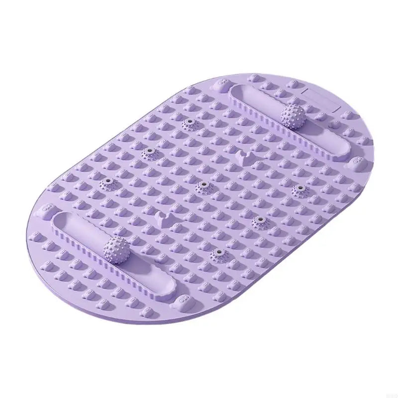 tapis bain moderne gris rose violet surface texturée poignées