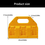 support batteries rechargeables rangement industriel batteries aa lithium portable jaune noir fixations murales utilitaire