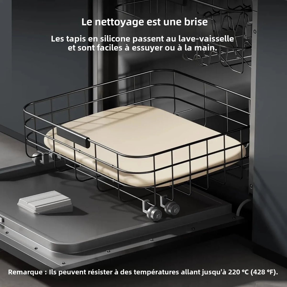 tapis sécurité animal compagnie gris moderne bol nourriture protection déversements silicone imperméable