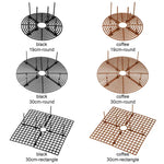 grille drainage pot fleur noir marron clair 19cm 30cm rond rectangle easy install strong