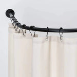 boucles rideau or noir blanc moderne adhésif set accessoire métal 12pcs visible track