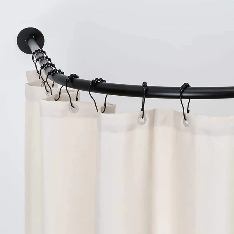 boucles rideau or noir blanc moderne adhésif set accessoire métal 12pcs visible track