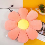 coussin moderne fleur rayures bleu clair jaune vert rose blanc oblong chambre décoration