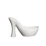 pots plantes forme chaussures talons noir blanc rose émail moderne décoratif led succulente