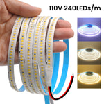 ruban led flexible autocollant 220v blanc bleu decoration interieur exterieur jardin maison moderne