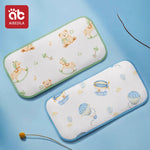 oreiller bébé imprimé animaux mignons blanc vert rose bleu coton polyester refroidissement quatre saisons