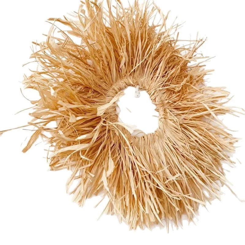 décoration murale bois boho franges colorées naturel moderne minimalisme chambre salon entrée