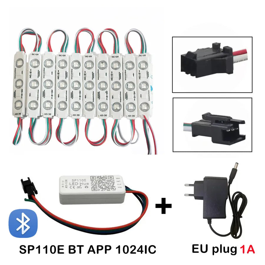 modules led rgb ws2811 étanches indépendants contrôle 12v blanc mat modernes