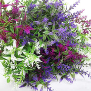 Fleurs artificielles lavande résistantes aux UV pour jardin extérieur et décoration intérieure - 2 pièces