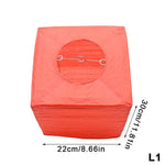 lanternes carrées papier plissé blanc orange vert rouge jaunes simples décoratives anneaux cordons métalliques