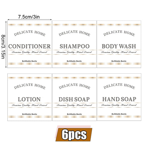 bouteilles shampooing après shampoing gel douche rechargeables transparentes marron noir blanches modernes pompes pression