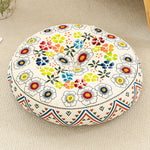 coussin canapé rond antidérapant polyester fleurs motifs géométriques ethnique simple