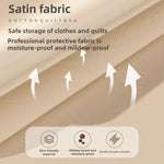 sac rangement compression sous vide durable beige clair moderne poignées amovibles zip haute capacité