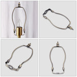supports abat jour argenté moderne lampes table sol remplacement pièces détachées lumière fixations