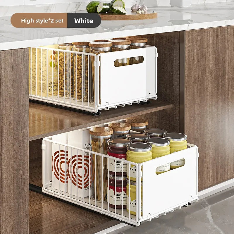 caisse rangement blanc moderne grille ronde acier fixations jars conservation double couche