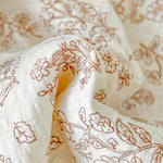 couette d'été imprimée floral vintage polyestère douce maison laver machine