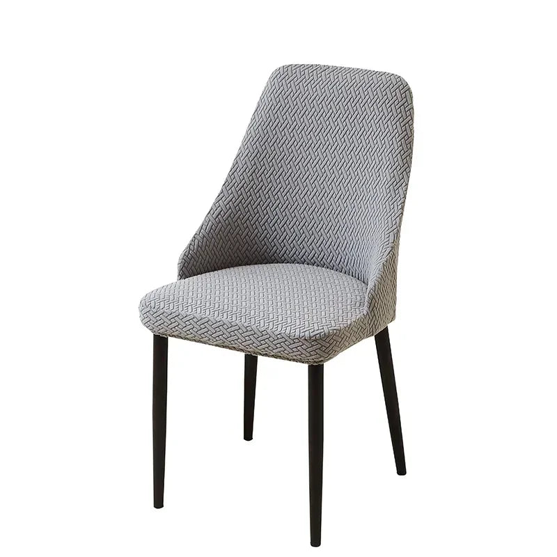 housse chaise moderne gris rayures élastique spandex polyester fauteuil mariagehôtel
