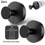 crochets ventouse murals acrylique noirs dorés gris lisses modernes salle bain sans perçage 2pcs
