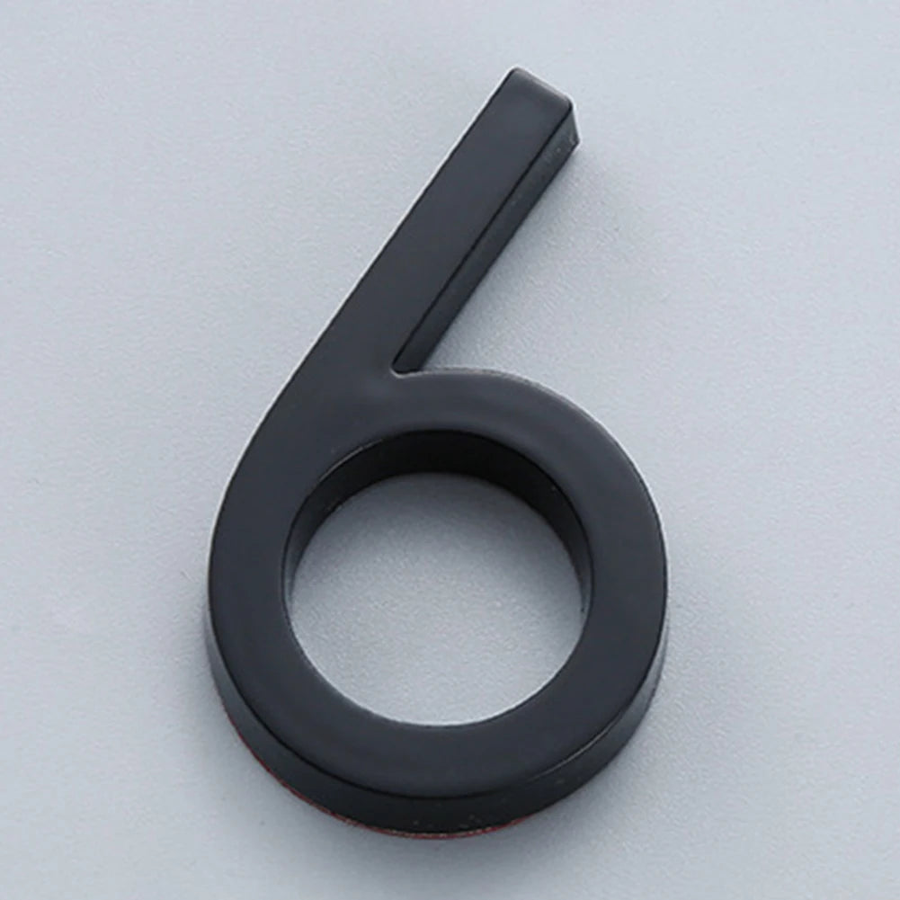 numéro porte adhésif acrylique moderne noir 38mm 60mm minimaliste rond simpleextérieur chambre ménagehôtel