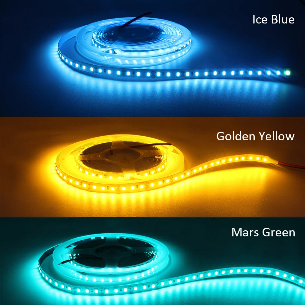 ruban led 120leds 5m blanc bleu jaune vert double faced moderneintérieurDecoration