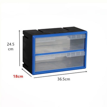 boîte rangement modulaire bleu noire transparentes pratiques moderne outils lego clous