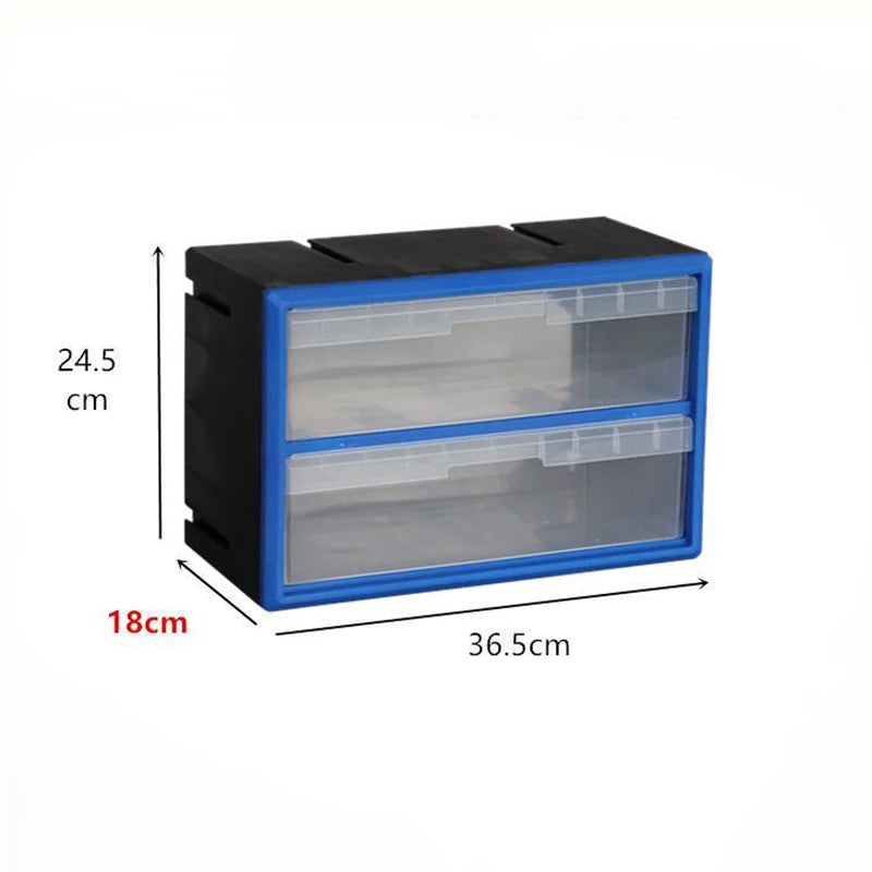 boîte rangement modulaire bleu noire transparentes pratiques moderne outils lego clous