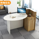 petit d'appoint moderne bois blanc salon travail compact