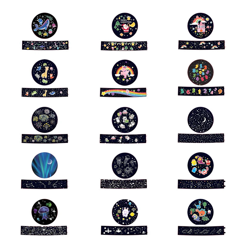 projecteur nuit led étoiles lunes poissons coraux arc ciel