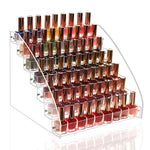 présentoirs cosmétiques transparents étagères réutilisables moderne supports vis fixés minimalistes