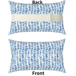 coussin moderne polypropylene rectangle blanc rayures utilisation décoration voiture 28x40cm imprimé nordique