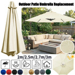 parapluie patio protection beige clair baleines moderne extérieur jardin remplacement toile supérieure
