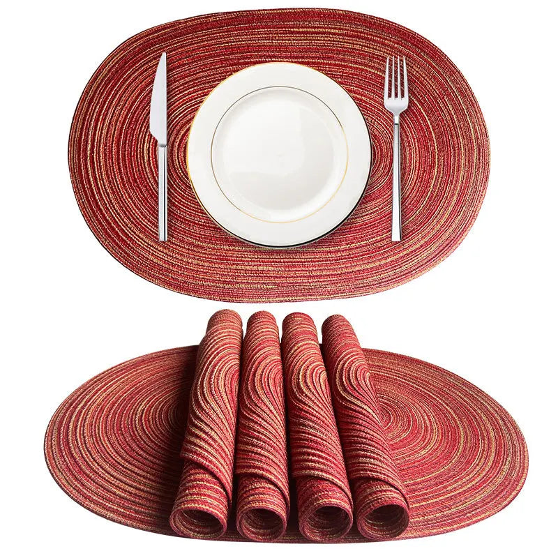 serviettes table beige rayées modernes respectueuses l'environnement opaques vertes bleues orangées