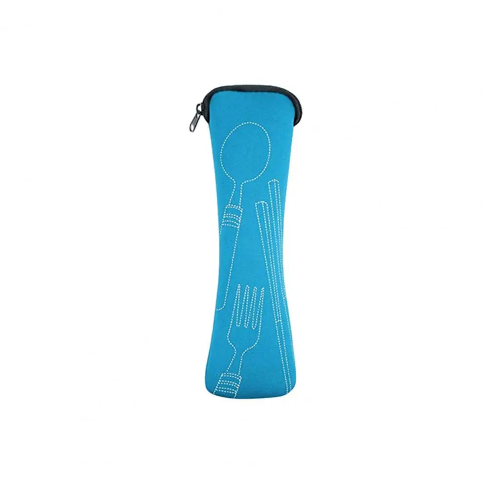 sac rangement couverts fourchettes cuillères couteaux polyestor rouge noir bleu rose vert simple moderne