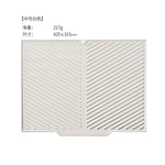 tapis cuisine silicone gris violet rayures diagonales moderne antidérapant respectueux environnement opaquet adhésif
