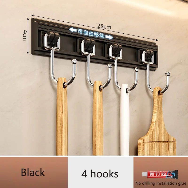 rangements cuisine porte ustensiles clips magnétiques couteau fourchette cuillère batteur planche découper moderne fonctionnel