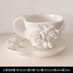 vase decoratif blanc roses relief porcelaine classique tasse bol plat boite rond coeur carreeDecoration