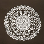 serviettes table dentelle fleurées traditionnelles réutilisables blancs opaques maison fêtes