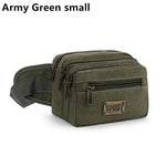 sac banane toile khaki vert armée noir pratique sportif ceinture amovible glissière sport